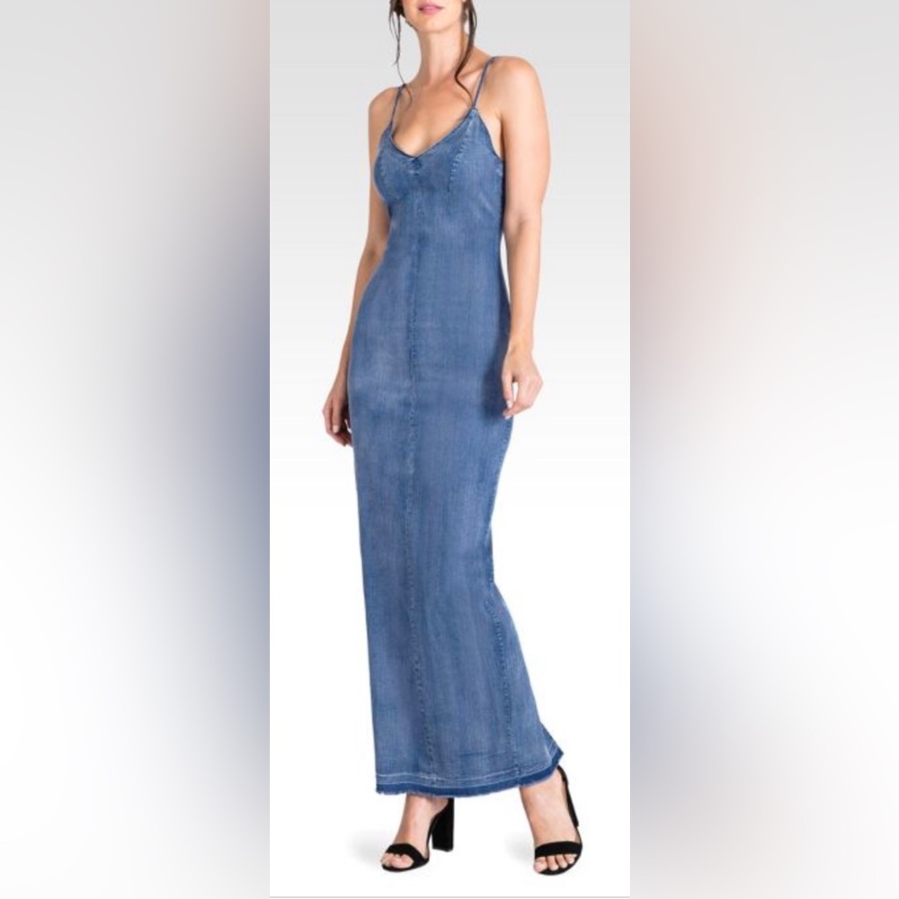 Denim Tencil Bodycon Dress